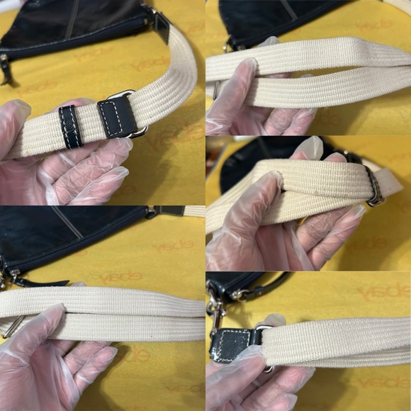 Coach Patent Leather Swingback Pleated Crossbody Bag - “Runtiya” - Picture 9 of 16